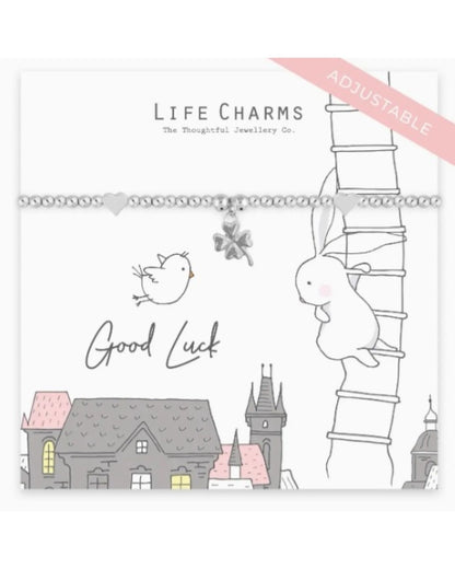 Life Charms Bracelet Porte-bonheur " Bonne Chance"