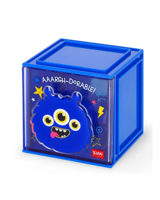 Legami Boîte empilable de bureau Monstre Cutie Cube