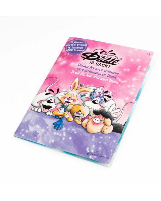 Diddl Cahier A5 avec stickers repositionnables