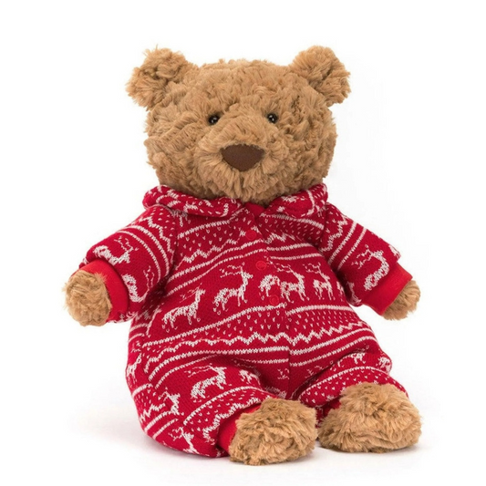 Jellycat Peluche Bartholomew Bear Winter Pyjama