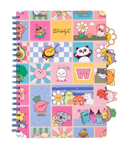Mr. Wonderful Cahier A4 avec des intercalaires à onglets Wonder Comic