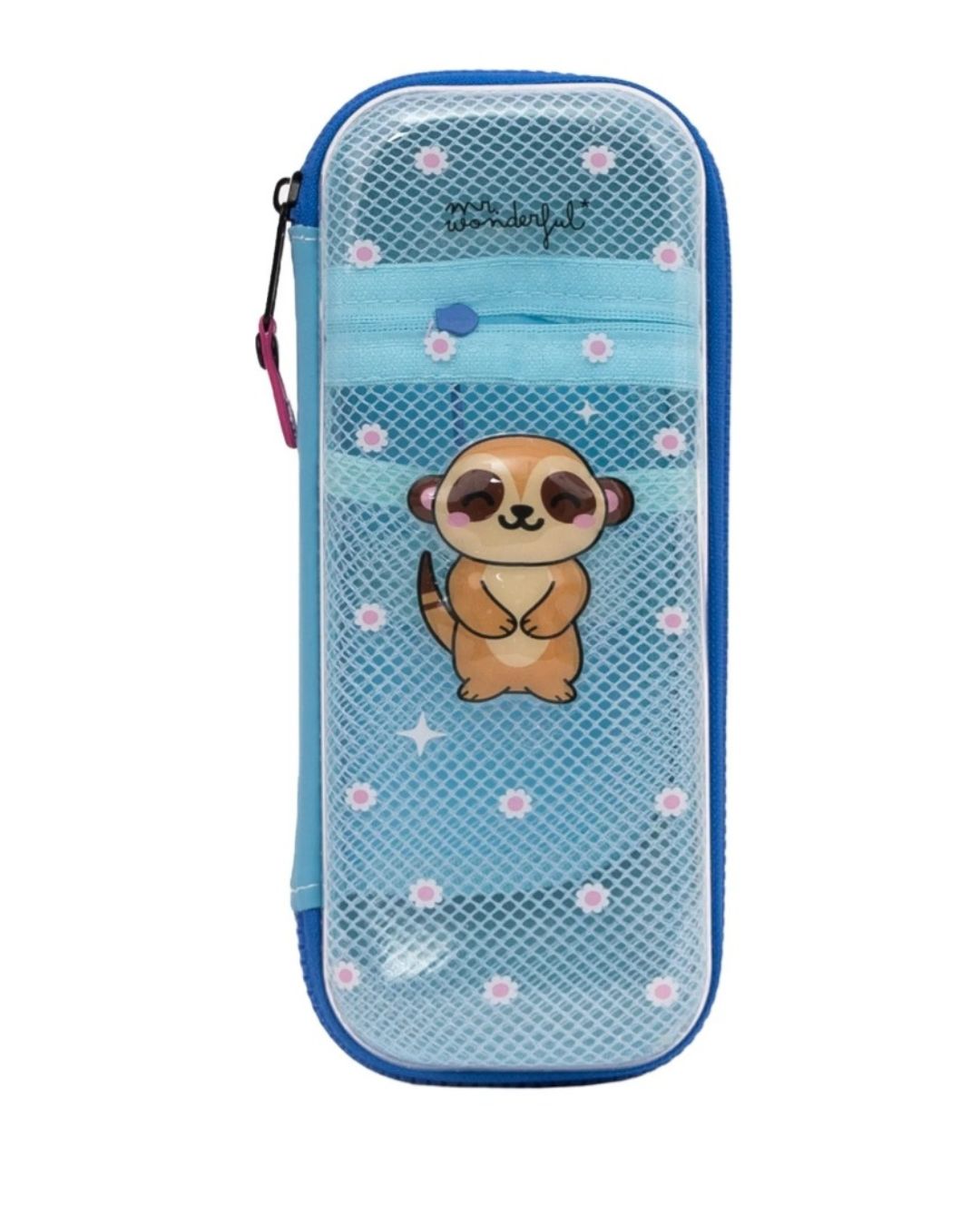 Mr. Wonderful Trousse rigide avec effet 3D Suricate et compartiment