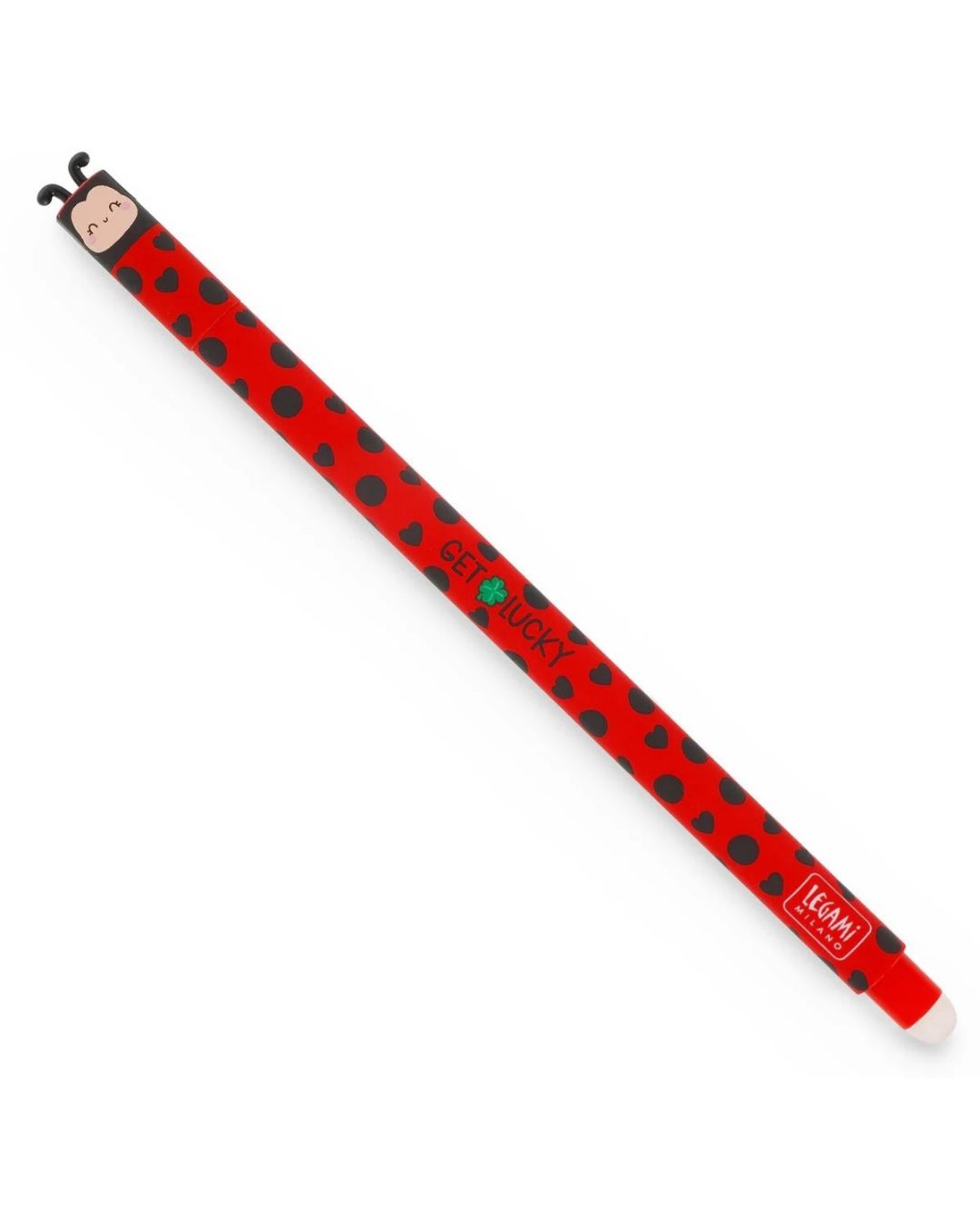 Legami Stylo à encre gel effaçable Ladybug