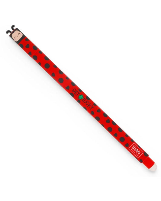 Legami Stylo à encre gel effaçable Ladybug