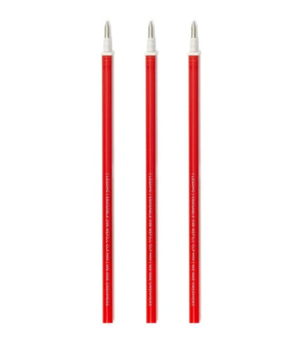 Legami Set de 3 recharges pour stylo effaçable - Encre rouge