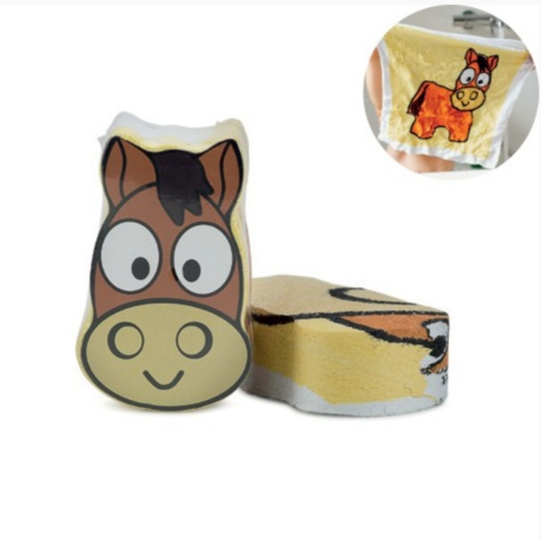 Isabelle Laurier Serviette magique comprimée Cheval