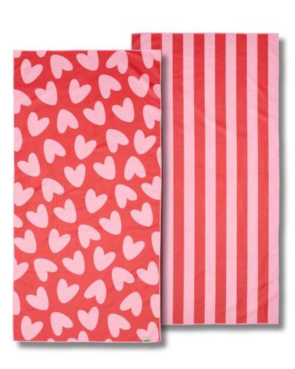 Atelier Wagram Serviette microfibre coeurs