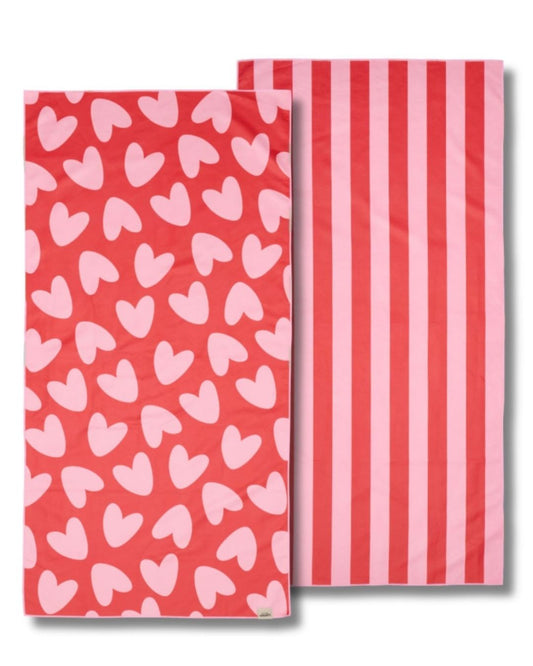 Atelier Wagram Serviette microfibre coeurs