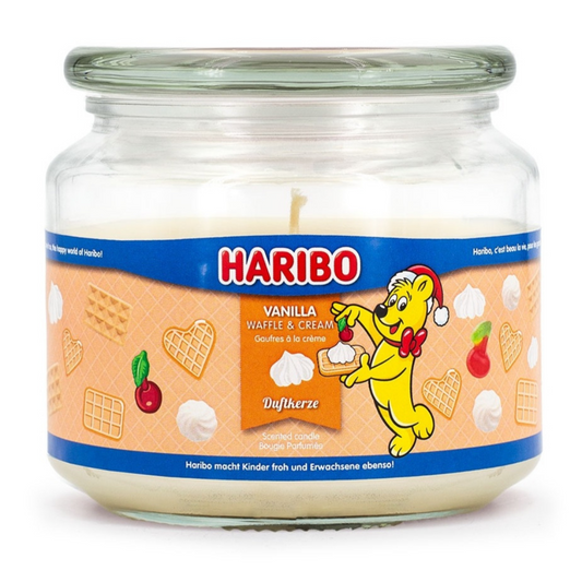 Haribo Bougie parfumée Gaufre à la vanille 300g