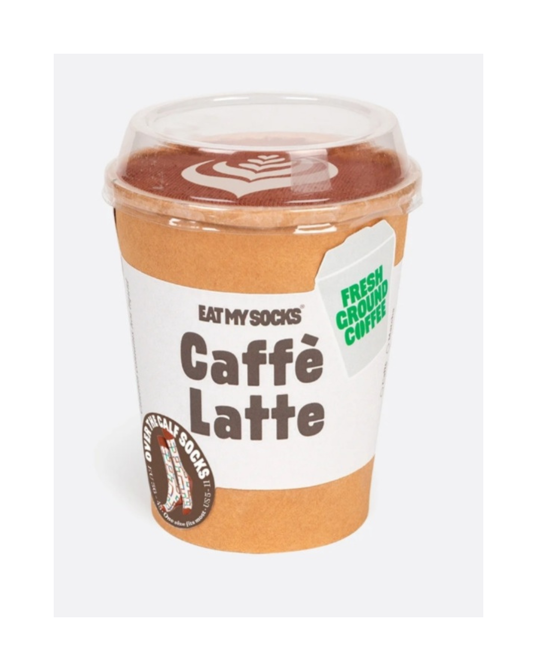 Eat My Socks Chaussettes adulte Caffé Latte