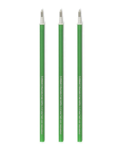 Legami Set de 3 recharges pour stylo effaçable - Encre verte