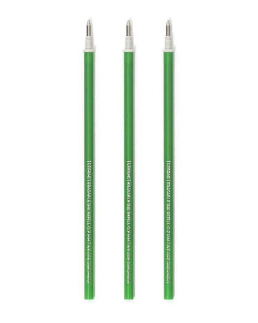 Legami Set de 3 recharges pour stylo effaçable - Encre verte