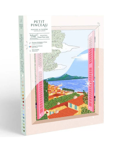La Petite Épicerie Petit Pinceau Coffret peinture au numéro Fenêtre ouverte sur Naples par Limistic
