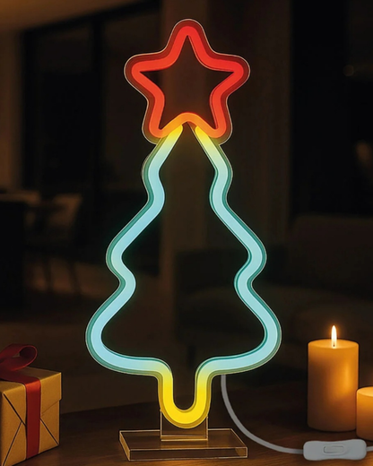 Legami Enseigne lumineuse led à effet néon XMasTree