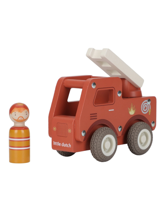 Little Dutch Camion de pompier en bois