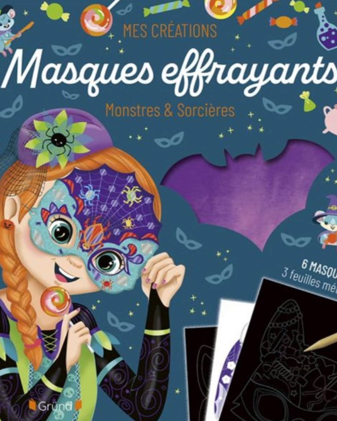 Gründ Mes Créations Masques effrayants Monstres et Sorcières