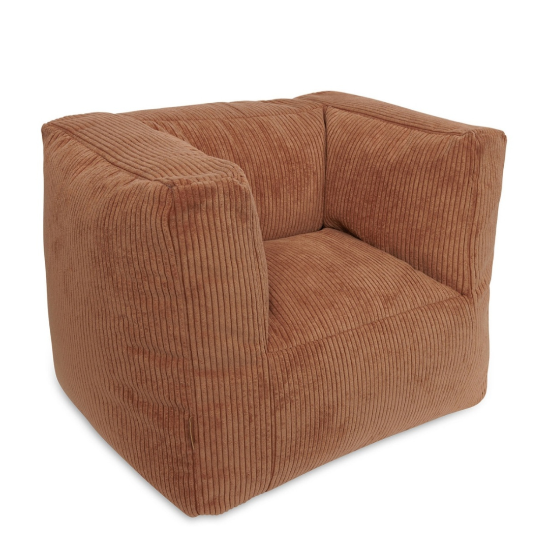 Jollein Fauteuil Pouf enfant Corduroy Caramel