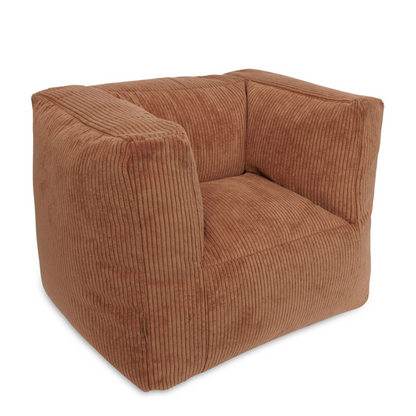 Jollein Fauteuil Pouf enfant Corduroy Caramel