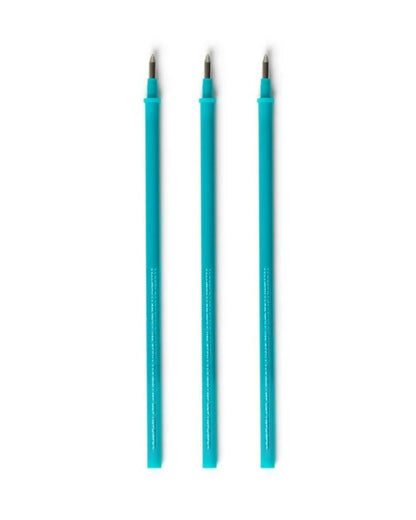 Legami Set de 3 recharges pour stylo effaçable - Encre turquoise