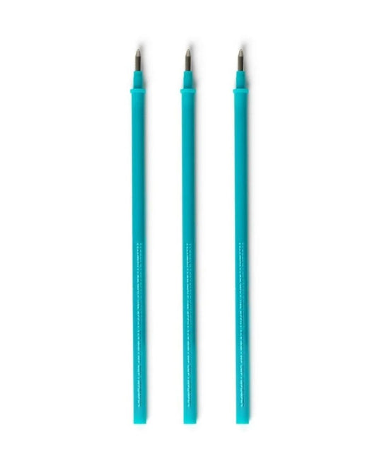 Legami Set de 3 recharges pour stylo effaçable - Encre turquoise
