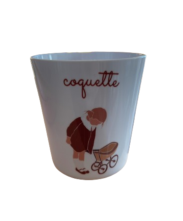 Verre incassable blanc "coquette"