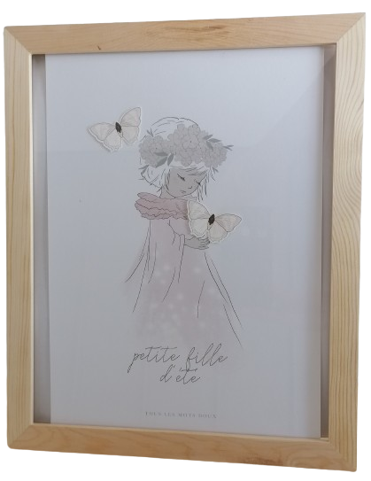 Affiche et Cadre "Petite fille d'été"