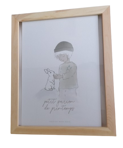 Affiche et Cadre "Petit garçon de Printemps"
