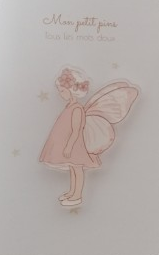 Pin's petite fée rose