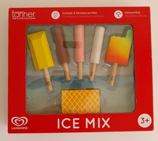 Coffret de 6 glaces en bois