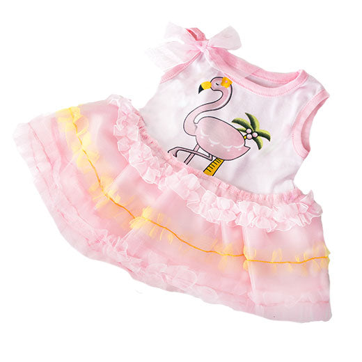 "Fabrique ta peluche" Robe Tutu Flamant rose