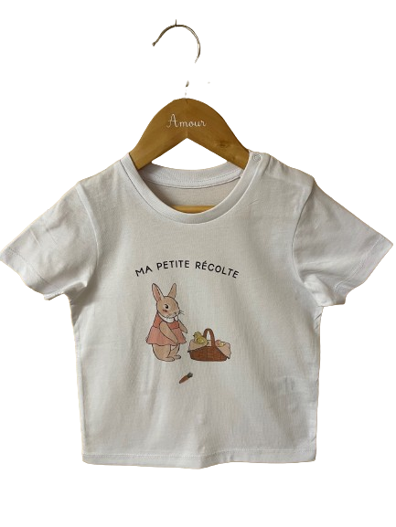 T-Shirt enfant Lapin "Ma petite récolte"