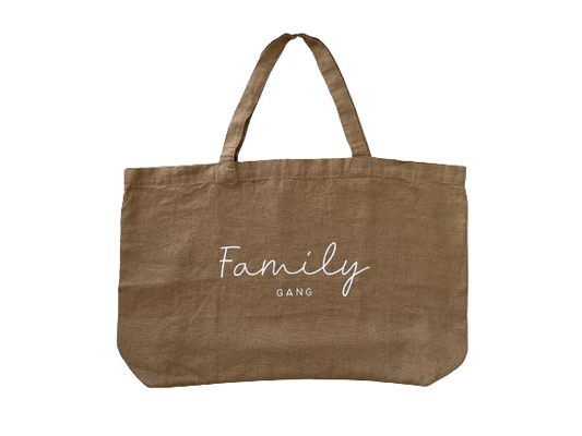 Sac Cabas en lin "Family Gang"