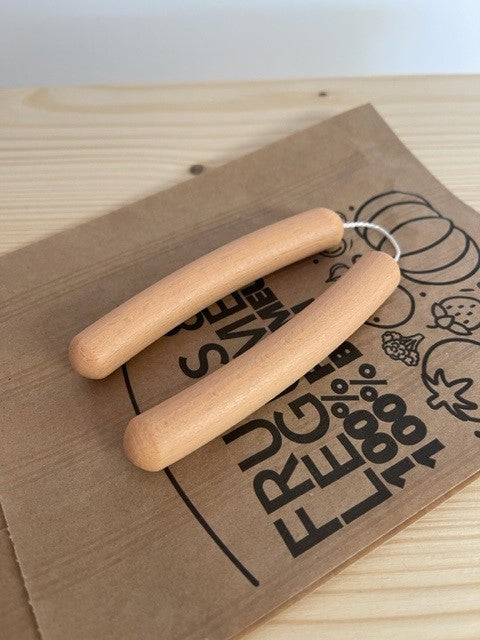 Duo de saucisses en bois