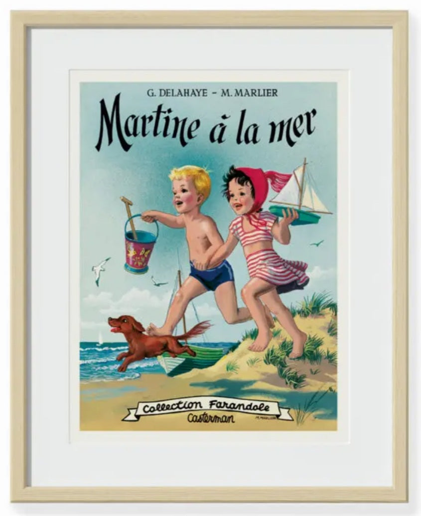Affiche Martine à la mer