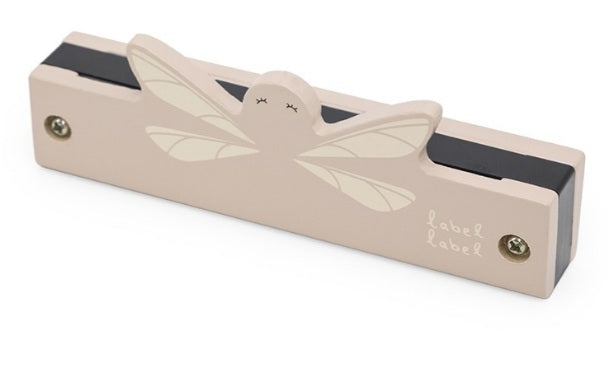 Harmonica en bois coloris rose