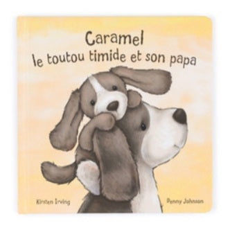 Livre Jellýcat Caramel le toutou timide et son papa