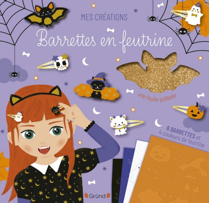 Créations Barrettes en feutrine