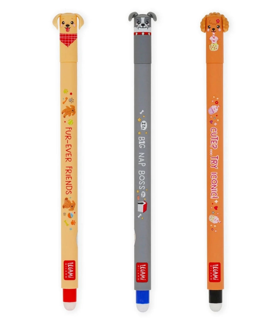Legami Set de 3 stylos effaçables Full Ever Friends