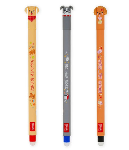 Legami Set de 3 stylos effaçables Full Ever Friends