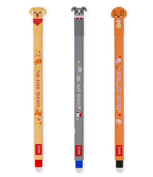 Legami Set de 3 stylos effaçables Full Ever Friends
