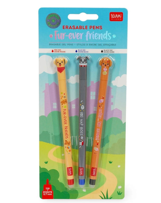 Legami Set de 3 stylos effaçables Full Ever Friends