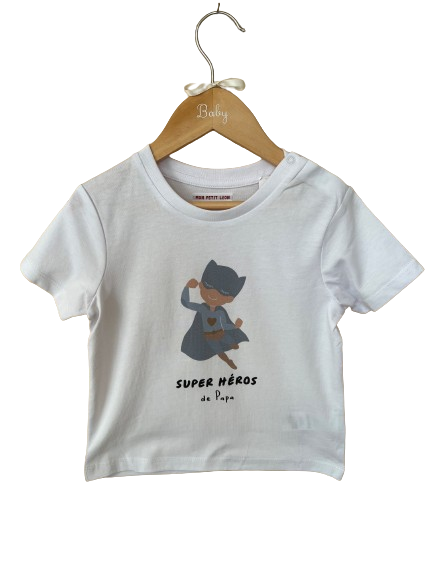 T-shirt enfant "Super Héros de Papa"