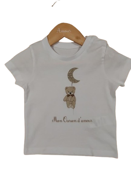 T-Shirt enfant "Mon ourson d'amour"