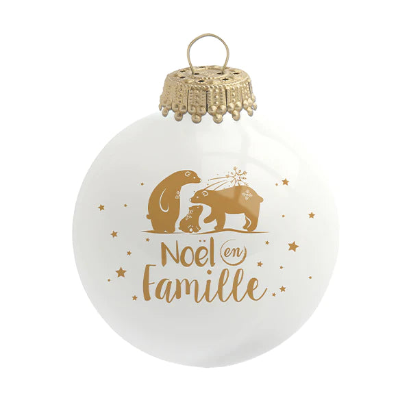 Baubels Boule de Noël Noël en Famille