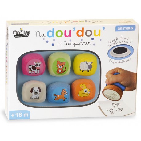 Coffret Mes Dou'dou' à tamponner "Animaux" - Crealign