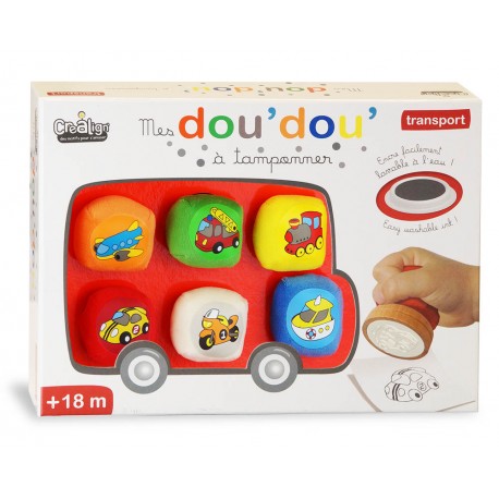 Coffret Mes Dou'dou' à tamponner "Transport"