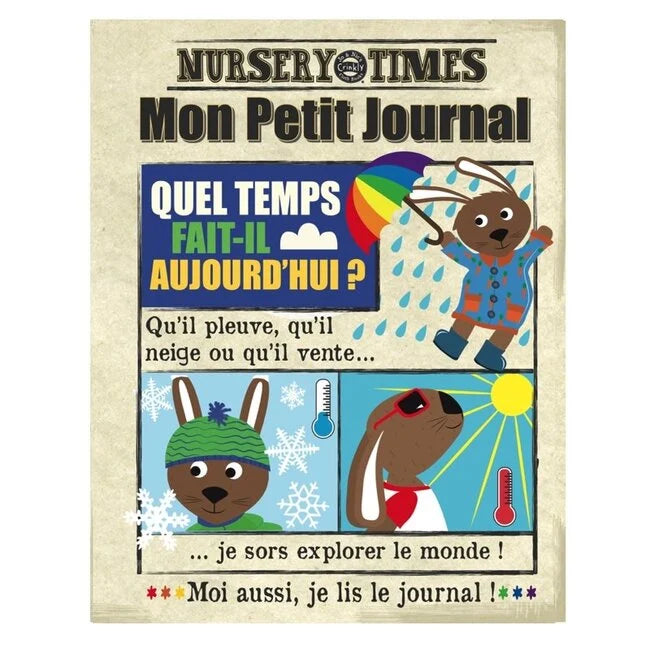 Livre Mon Petit Journal "Quel temps fait-il aujourd'hui?"