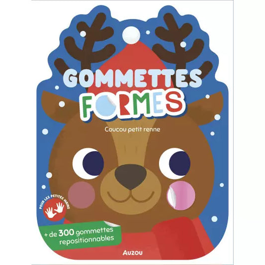 Gommettes formes "Coucou petit renne"