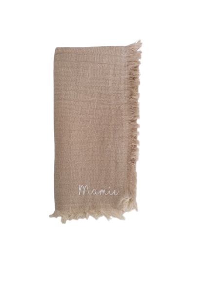 Serviette de table en gaze de coton "Mamie"