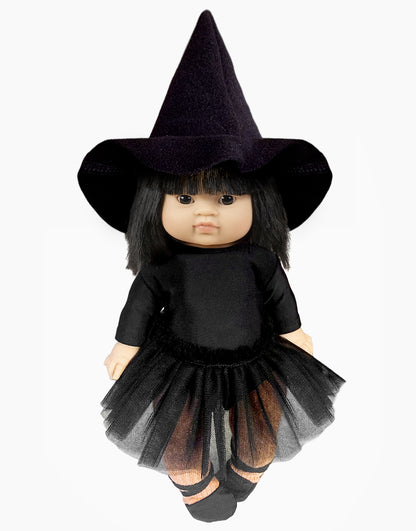 Minikane Chapeau de Sorcier/Sorcière noir en feutrine